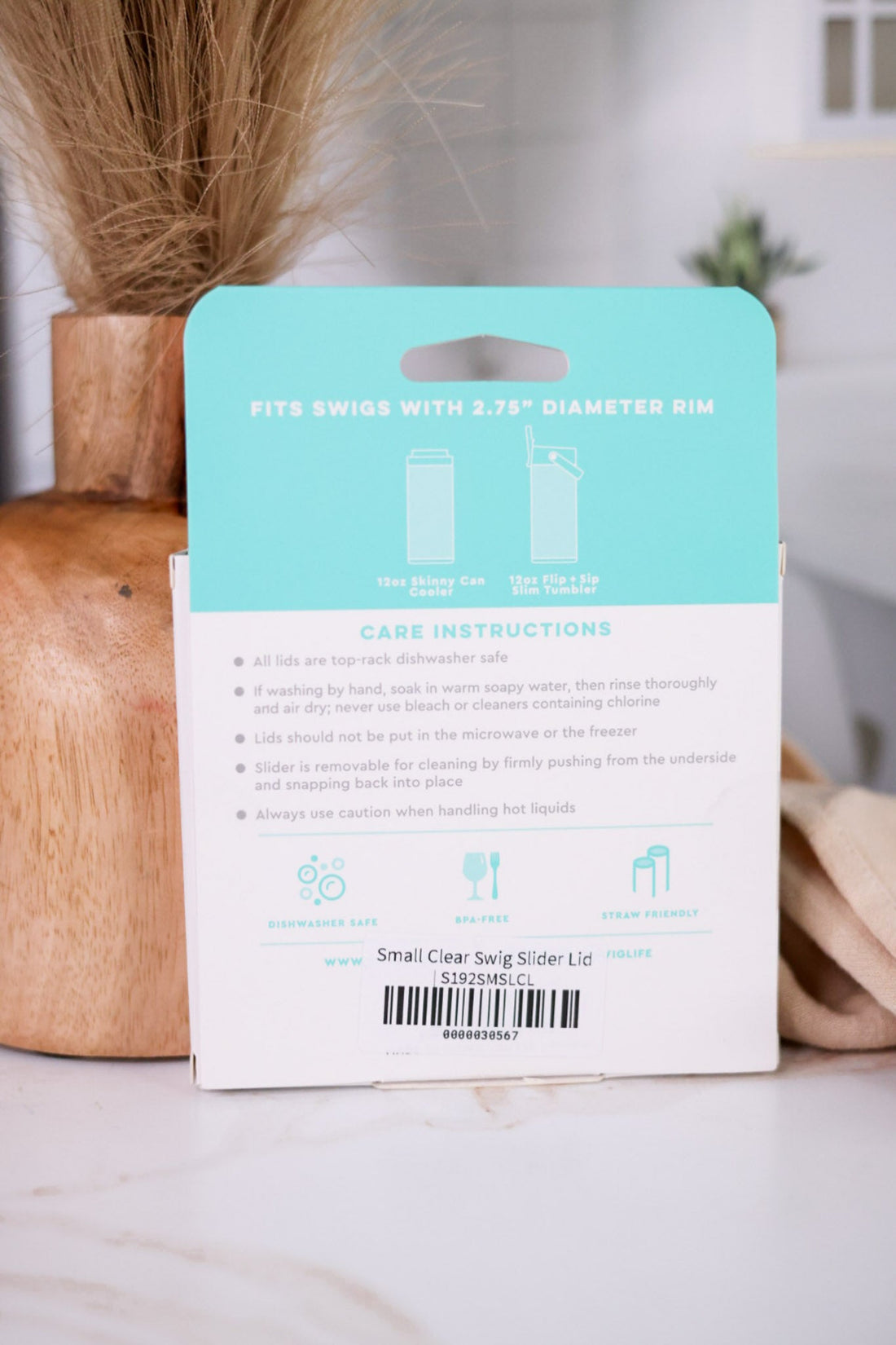Small Clear Swig Slider Lid - Whiskey Skies - SWIG LIFE