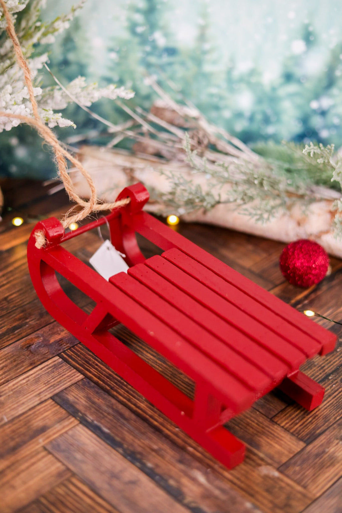 Small Hanging Wood Sled Decor (Three Colors) - Whiskey Skies - SPECIAL T IMPORTS INC