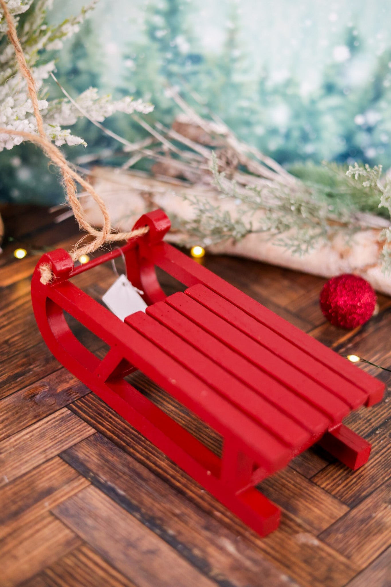 Small Hanging Wood Sled Decor (Three Colors) - Whiskey Skies - SPECIAL T IMPORTS INC