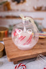 Small Plastic Ball Ornament With LED Candy Cane Candle - Whiskey Skies - WT COLLECTION