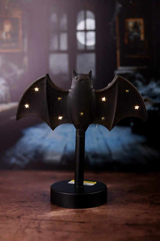 Small Twinkle Halloween Bat Candlestick - Whiskey Skies - MUD PIE