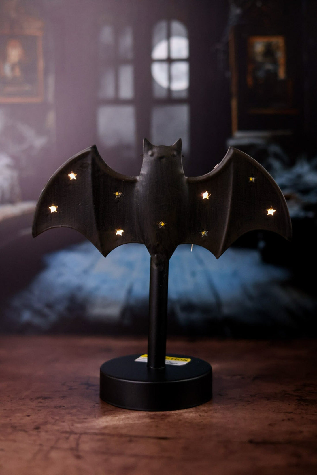 Small Twinkle Halloween Bat Candlestick - Whiskey Skies - MUD PIE