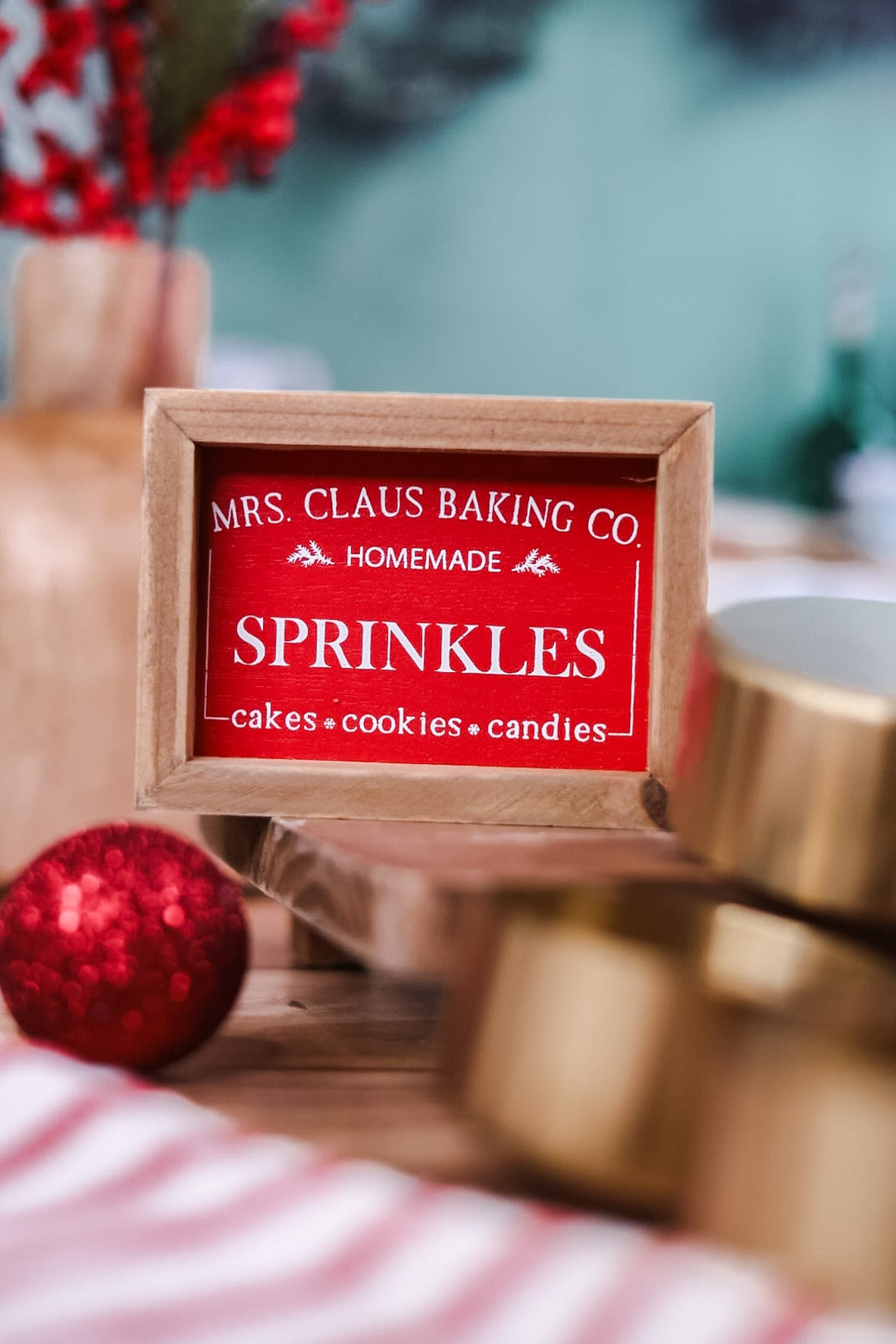 Small Wooden Christmas Bakery Signs (6 Styles) - Whiskey Skies - YOUNG'S INC