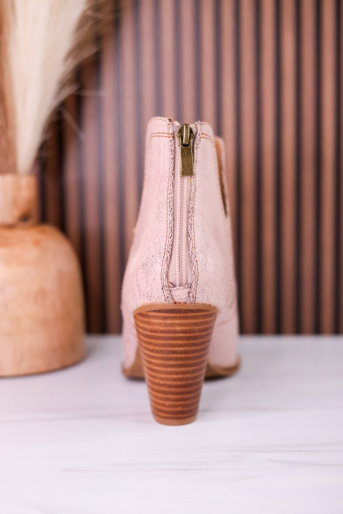 Smoke Show Cream Faux Leather Booties - Whiskey Skies - CORKYS FOOTWEAR