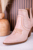 Smoke Show Cream Faux Leather Booties - Whiskey Skies - CORKYS FOOTWEAR