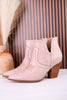 Smoke Show Cream Faux Leather Booties - Whiskey Skies - CORKYS FOOTWEAR
