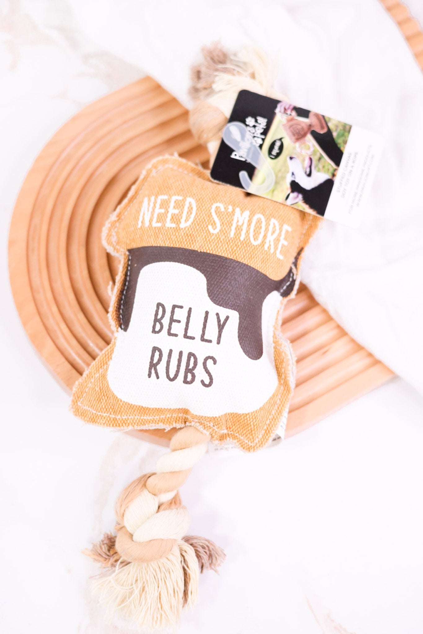 S'mores Canvas & Rope Dog Toy - Whiskey Skies - PAVILION