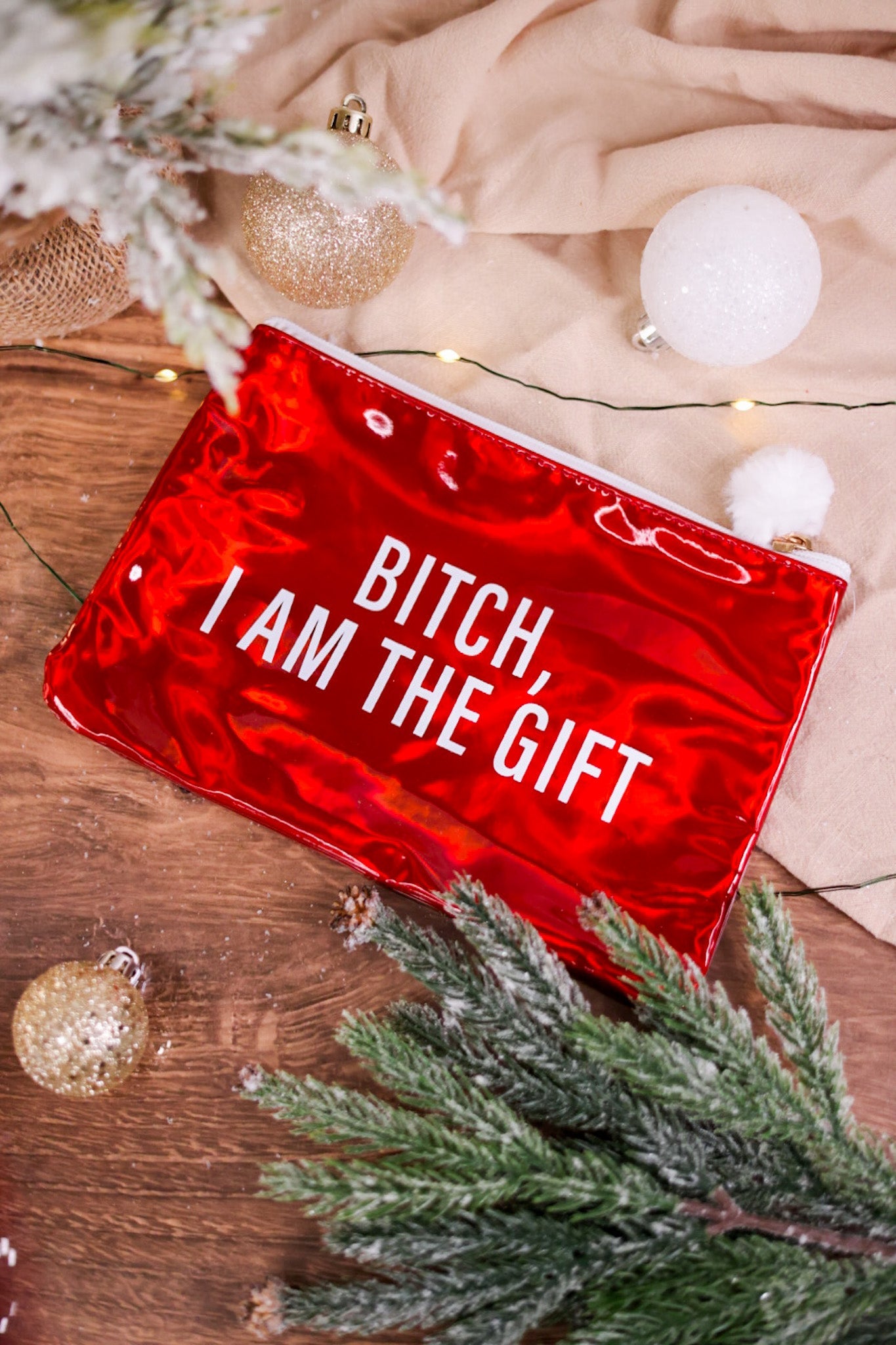 Snarky Christmas Cosmetic Bags (Two Styles) - Whiskey Skies - TOTALEE GIFT