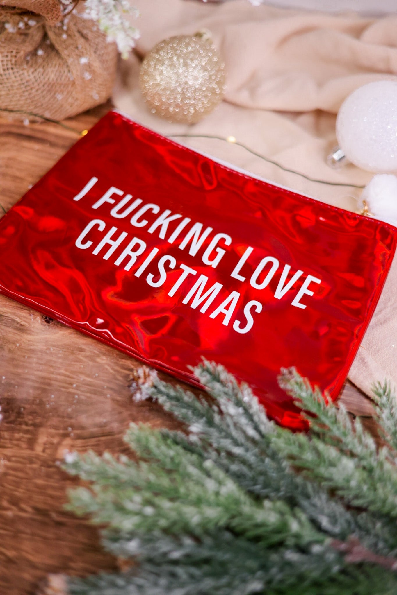 Snarky Christmas Cosmetic Bags (Two Styles) - Whiskey Skies - TOTALEE GIFT