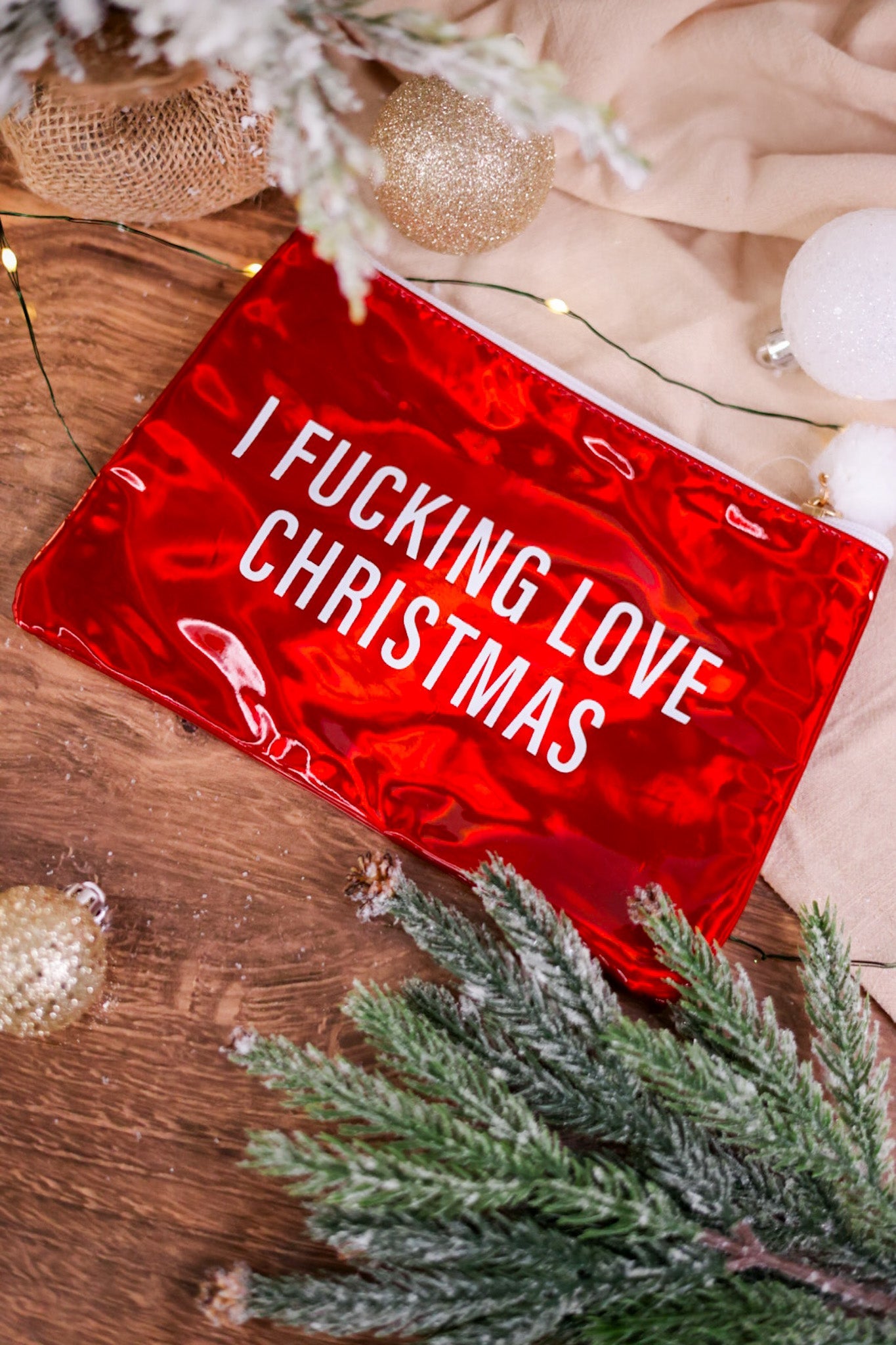 Snarky Christmas Cosmetic Bags (Two Styles) - Whiskey Skies - TOTALEE GIFT