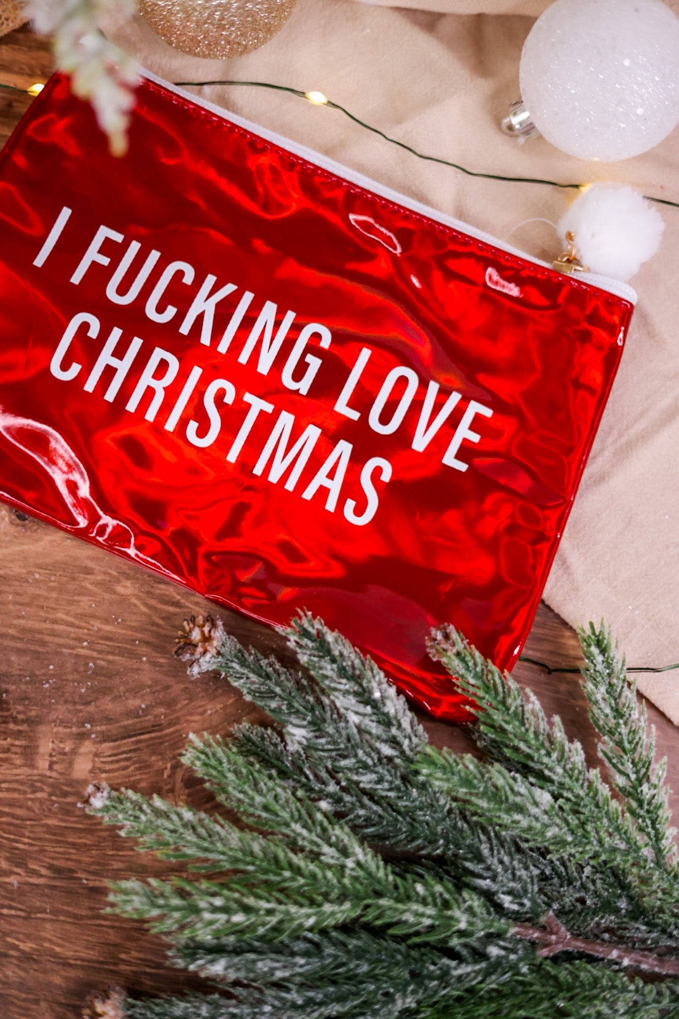 Snarky Christmas Cosmetic Bags (Two Styles) - Whiskey Skies - TOTALEE GIFT