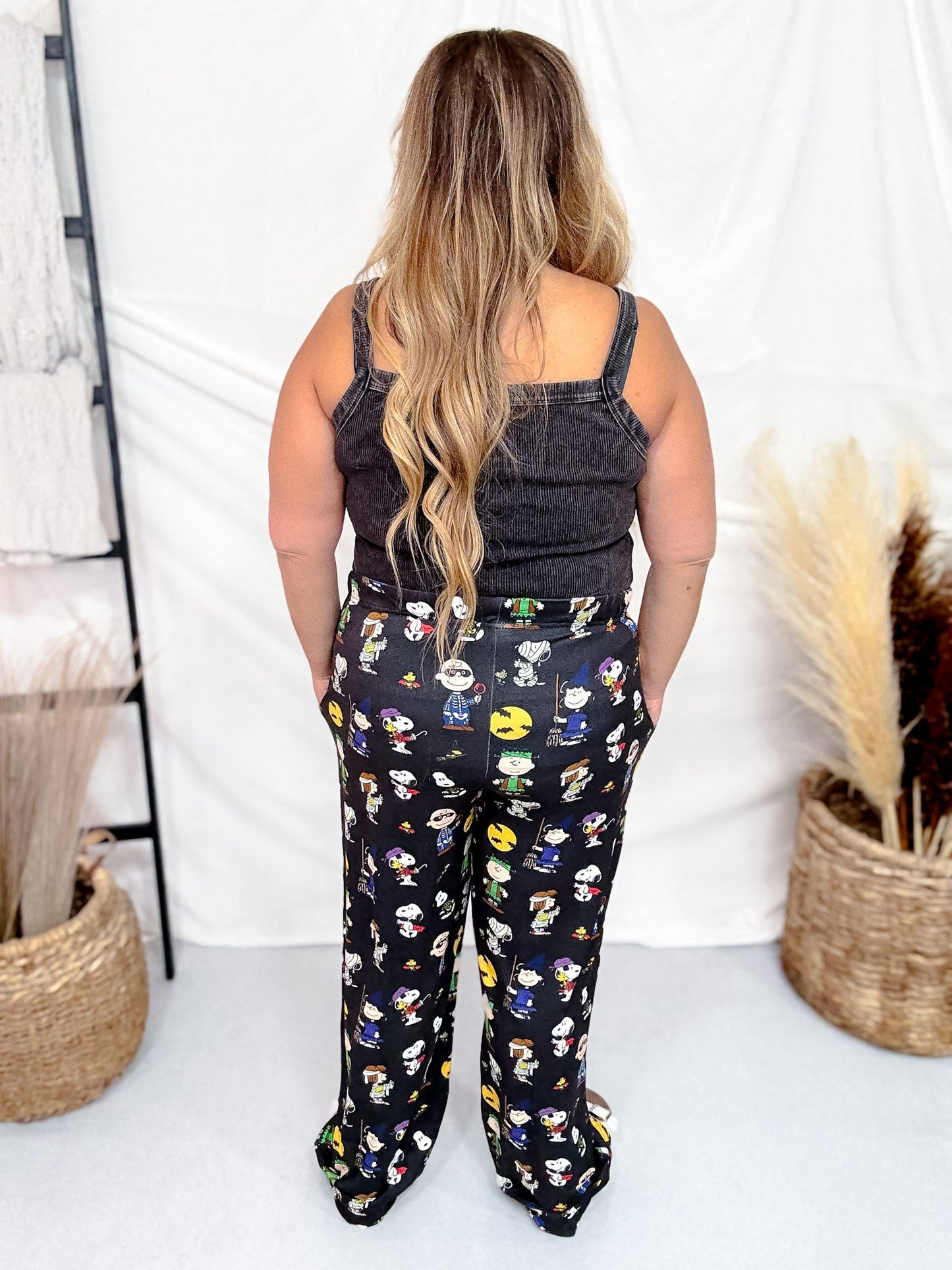 Snoopy Creepin' It Real Halloween Licensed Lounge Pants - Whiskey Skies - BRIEF INSANITY