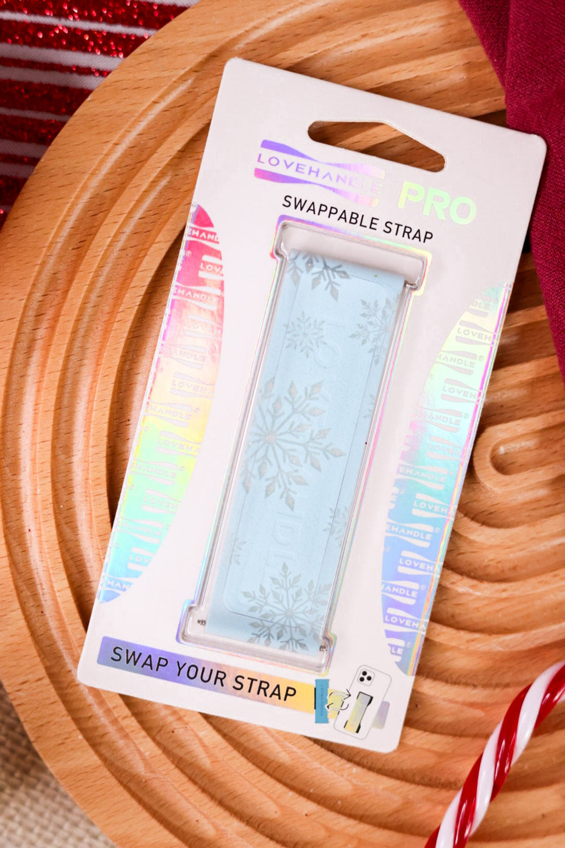 Snowflake Glitter Lovehandle Pro Swappable Strap - Whiskey Skies - LOVEHANDLERETAIL