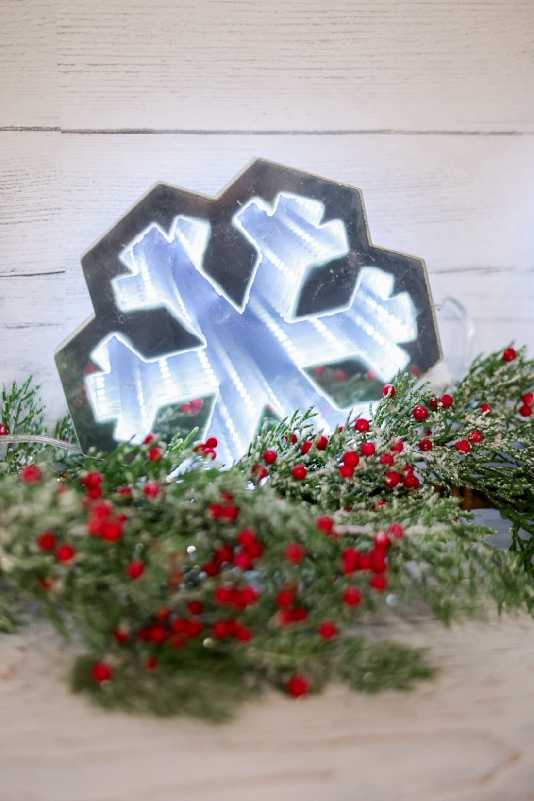 Snowflake Infinity Light Garland - Whiskey Skies - MELROSE INTL