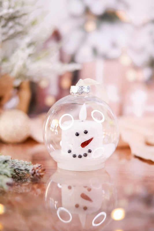 Snowman LED Candle Ball Ornament - Whiskey Skies - WT COLLECTION