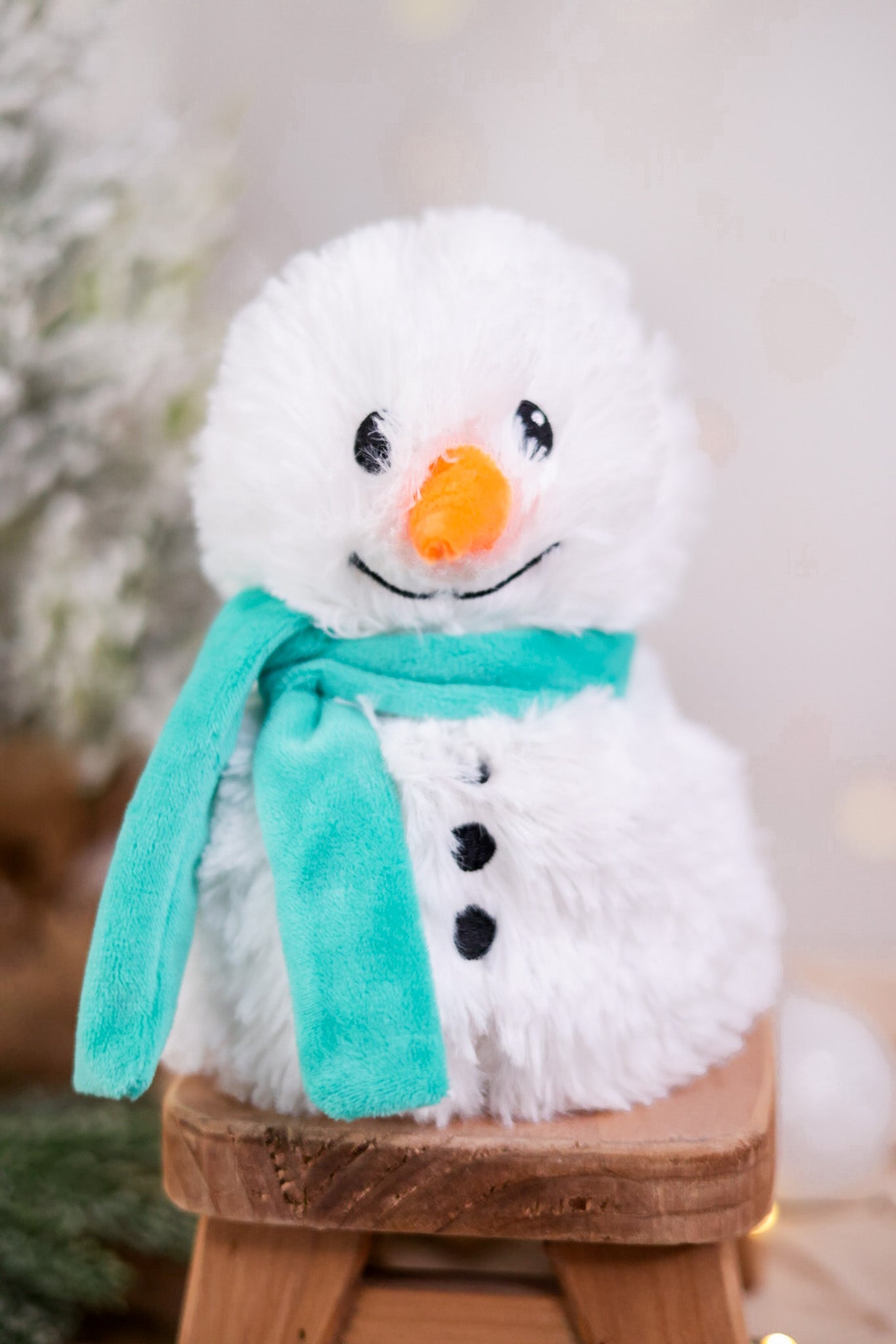 Snowman with Green Scarf Junior Warmie - Whiskey Skies - WARMIES