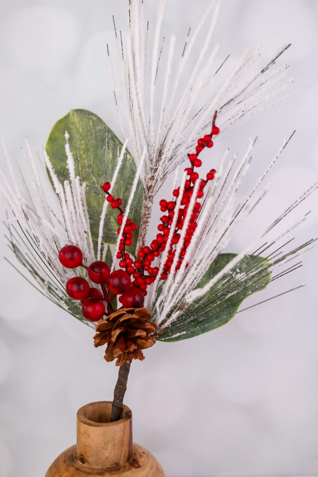 Snowy Pine and Berry Long Pick - Whiskey Skies - SULLIVANS