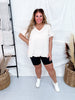 Solid Black Biker Shorts - Whiskey Skies - JESS LEA