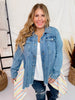 Solid Button Down Jacket - Whiskey Skies - JNNA