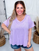 Solid Cotton V - Neck Short Sleeve Top (8 Colors) - Whiskey Skies - ANDREE BY UNIT