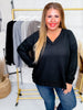 Solid Long Sleeve V - Neckline Tunic Top (4 Colors) - Whiskey Skies - ANDREE BY UNIT
