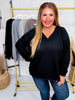Solid Long Sleeve V - Neckline Tunic Top (4 Colors) - Whiskey Skies - ANDREE BY UNIT