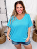 Solid Ribbed Dolman Sleeve V - Neck Tops (7 Colors) - Whiskey Skies - ANDREE BY UNIT