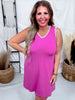 Solid Sleeveless Ribbed Dress W/ Embroidered Stitching Details (8 Colors) - Whiskey Skies - DEAR SCARLETT