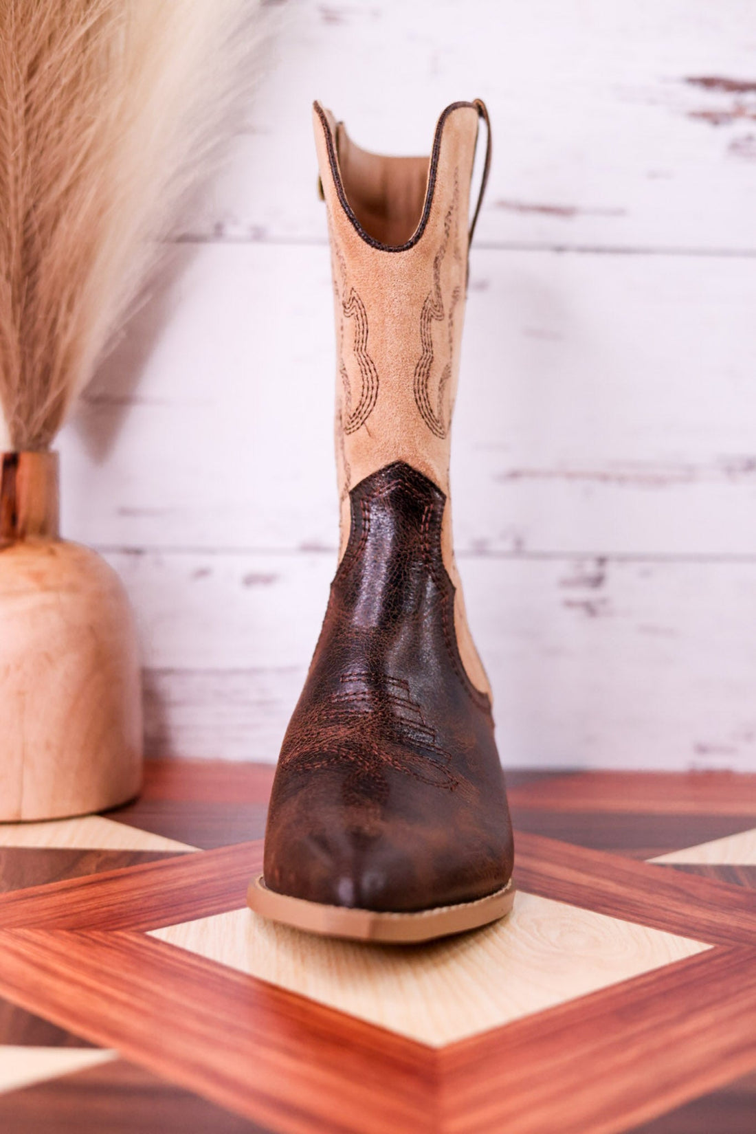 Somebody's Problem Espresso And Sand Cowboy Boots - Whiskey Skies - CORKYS FOOTWEAR