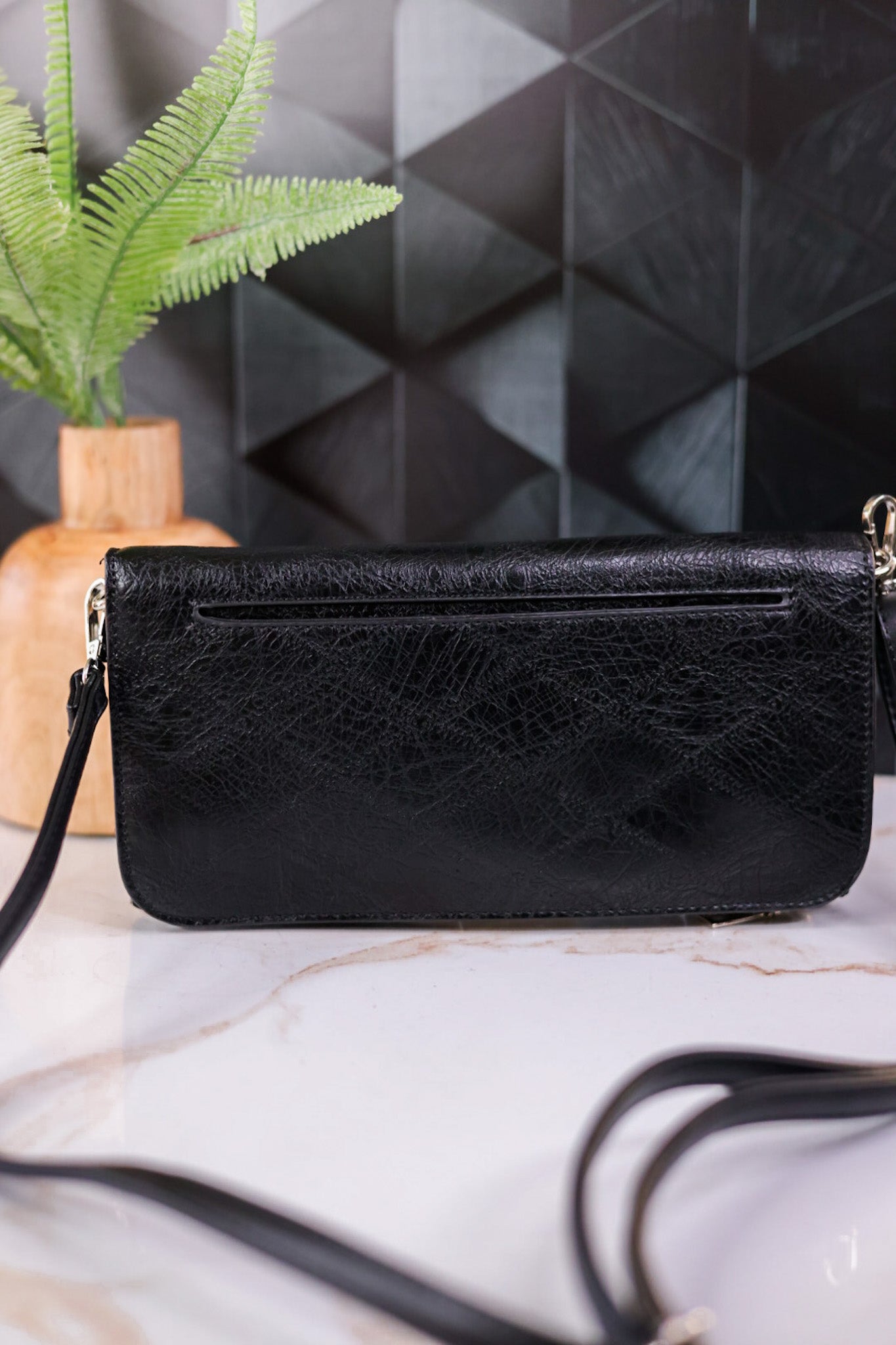 Sophia Black Clutch And Crossbody Bag - Whiskey Skies - COCO + CARMEN