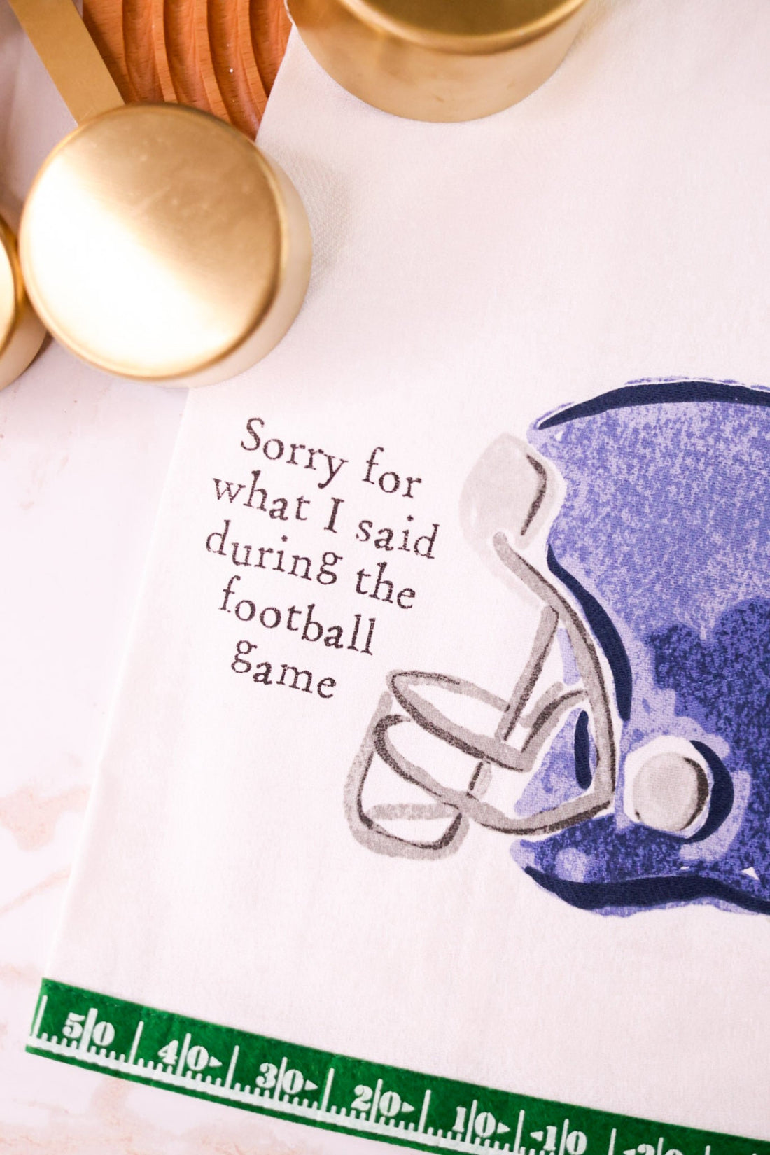Sorry For What I Said During The Football Game Towel - Whiskey Skies - MUD PIE