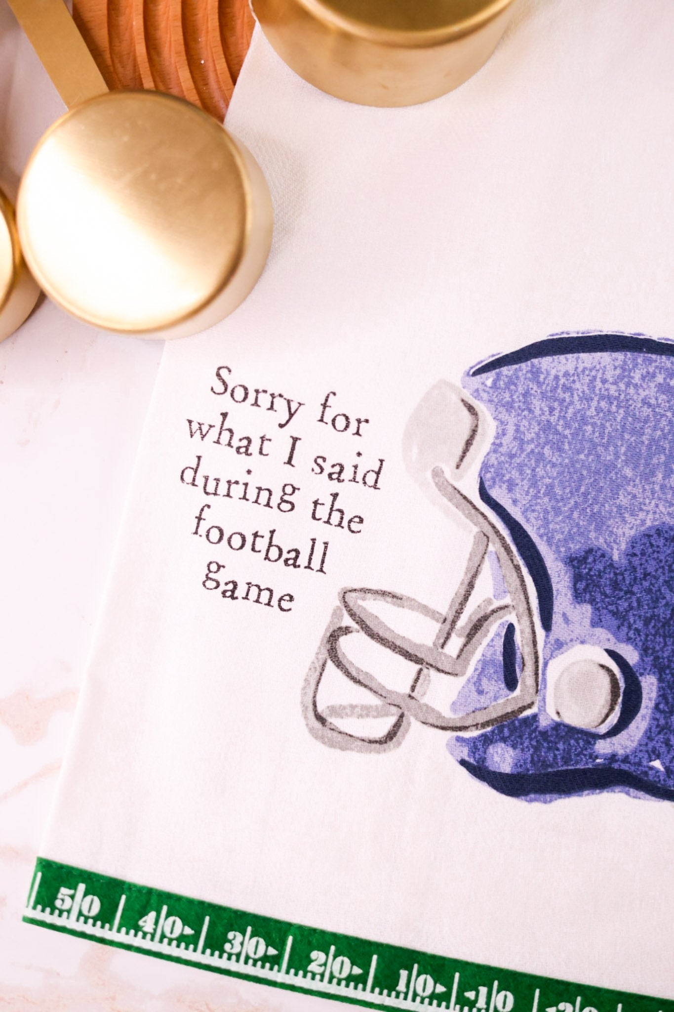 Sorry For What I Said During The Football Game Towel - Whiskey Skies - MUD PIE