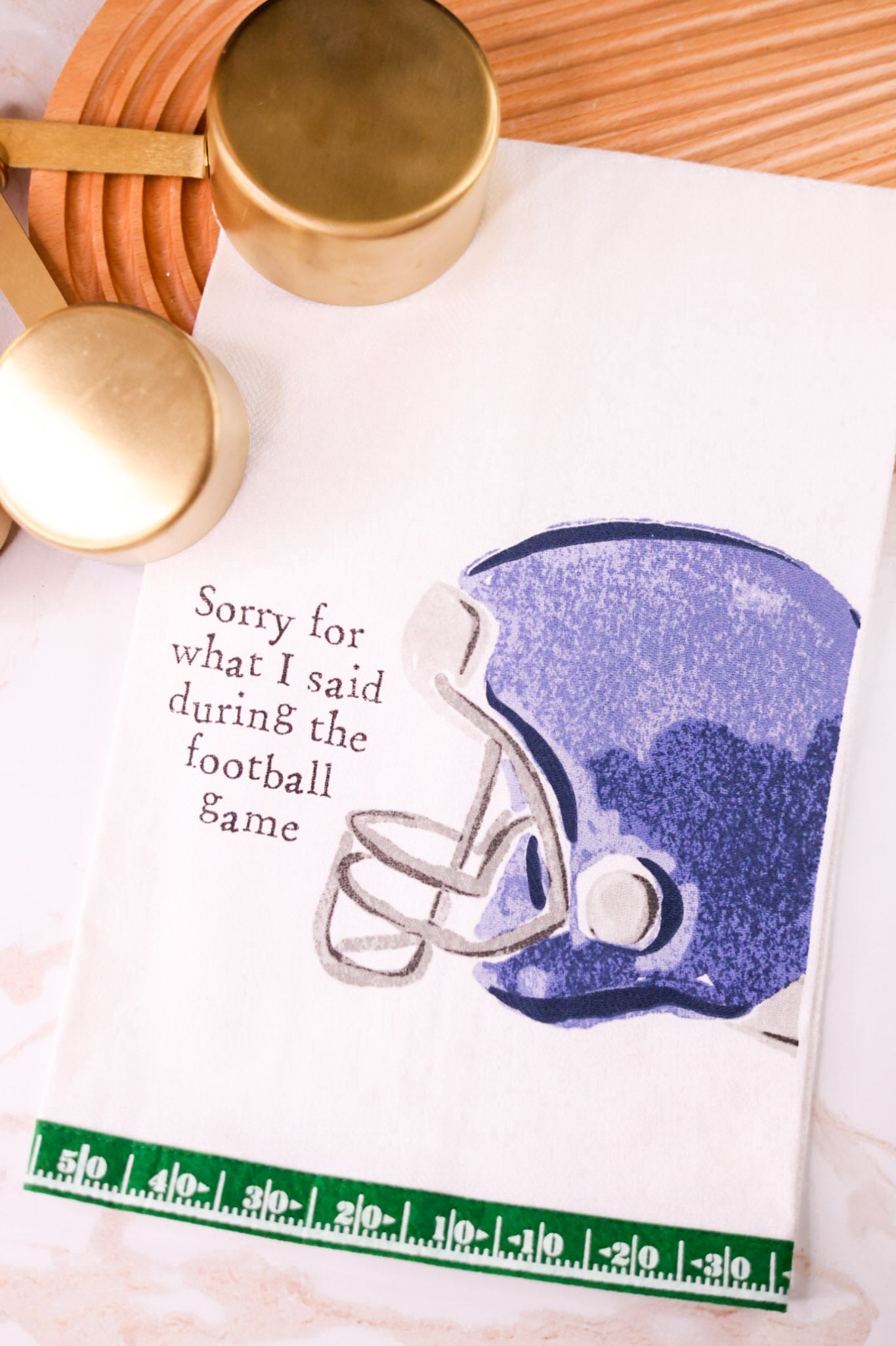 Sorry For What I Said During The Football Game Towel - Whiskey Skies - MUD PIE