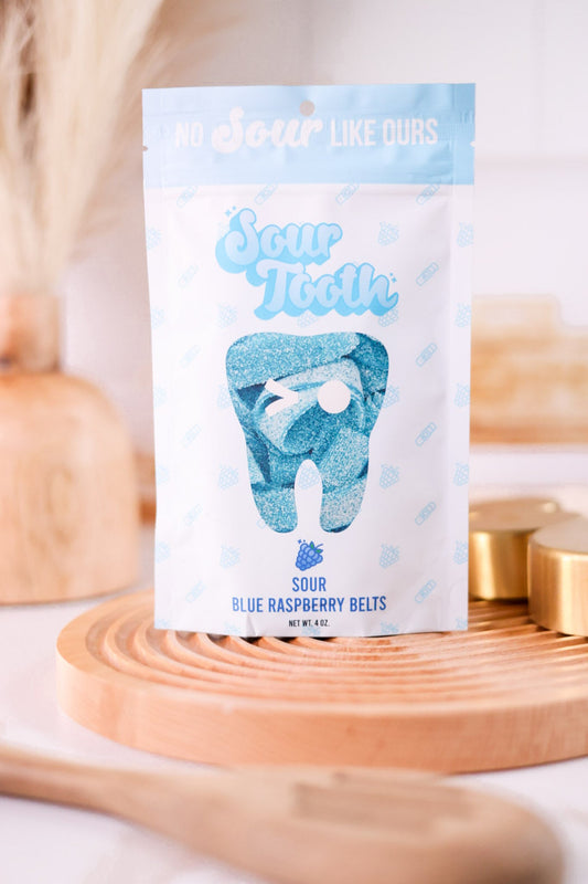 Sour Tooth Blue Raspberry Belts - Whiskey Skies - SOUR TOOTH