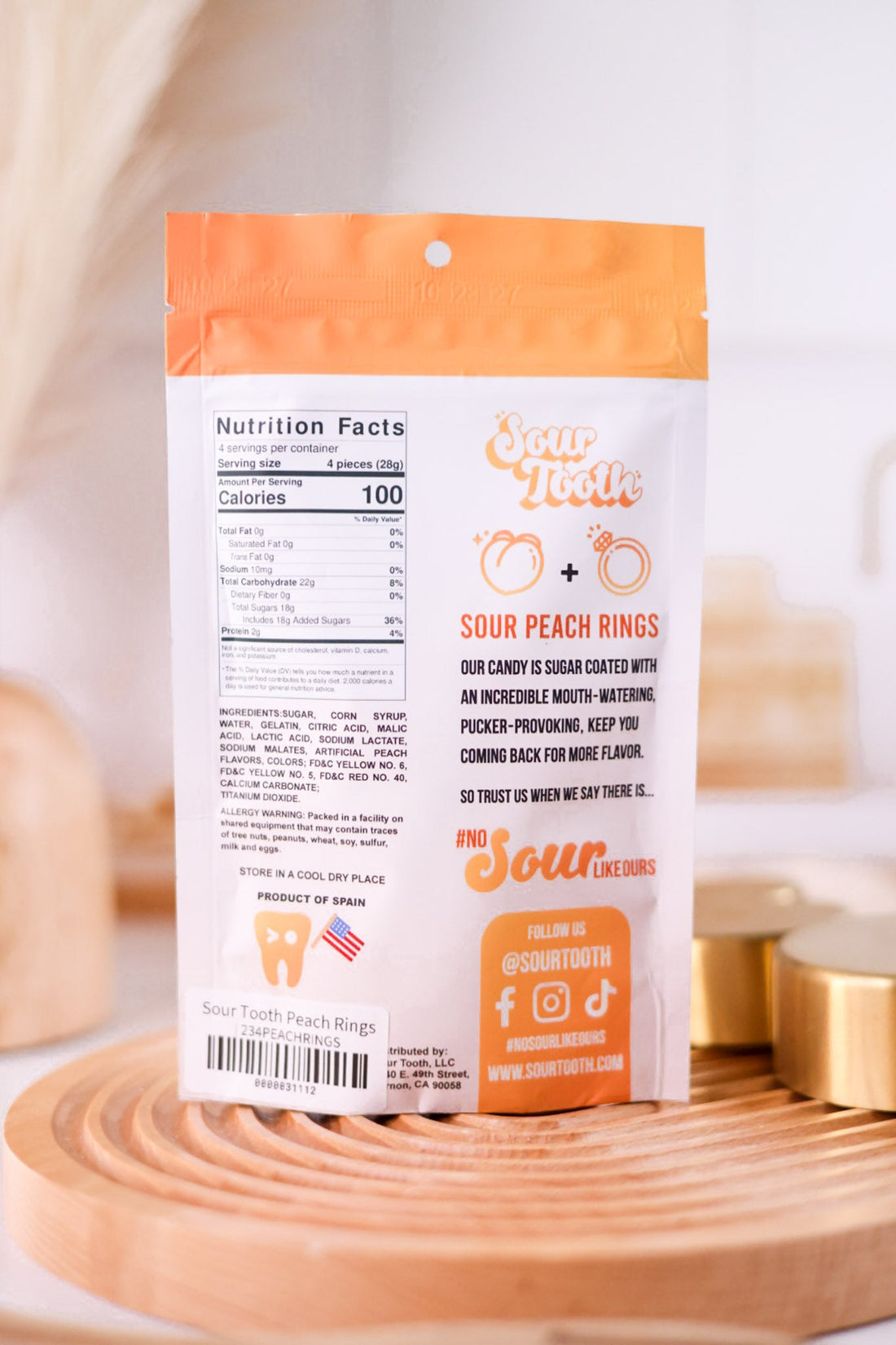 Sour Tooth Peach Rings - Whiskey Skies - SOUR TOOTH