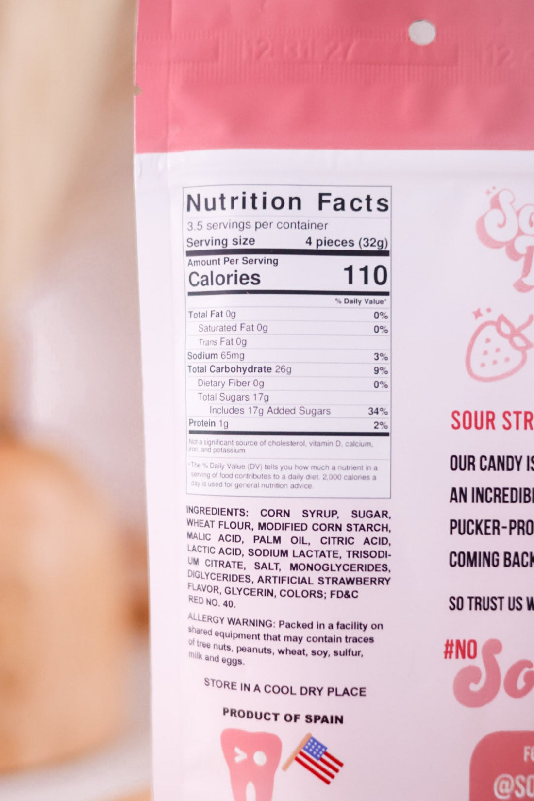 Sour Tooth Strawberry Belts - Whiskey Skies - SOUR TOOTH