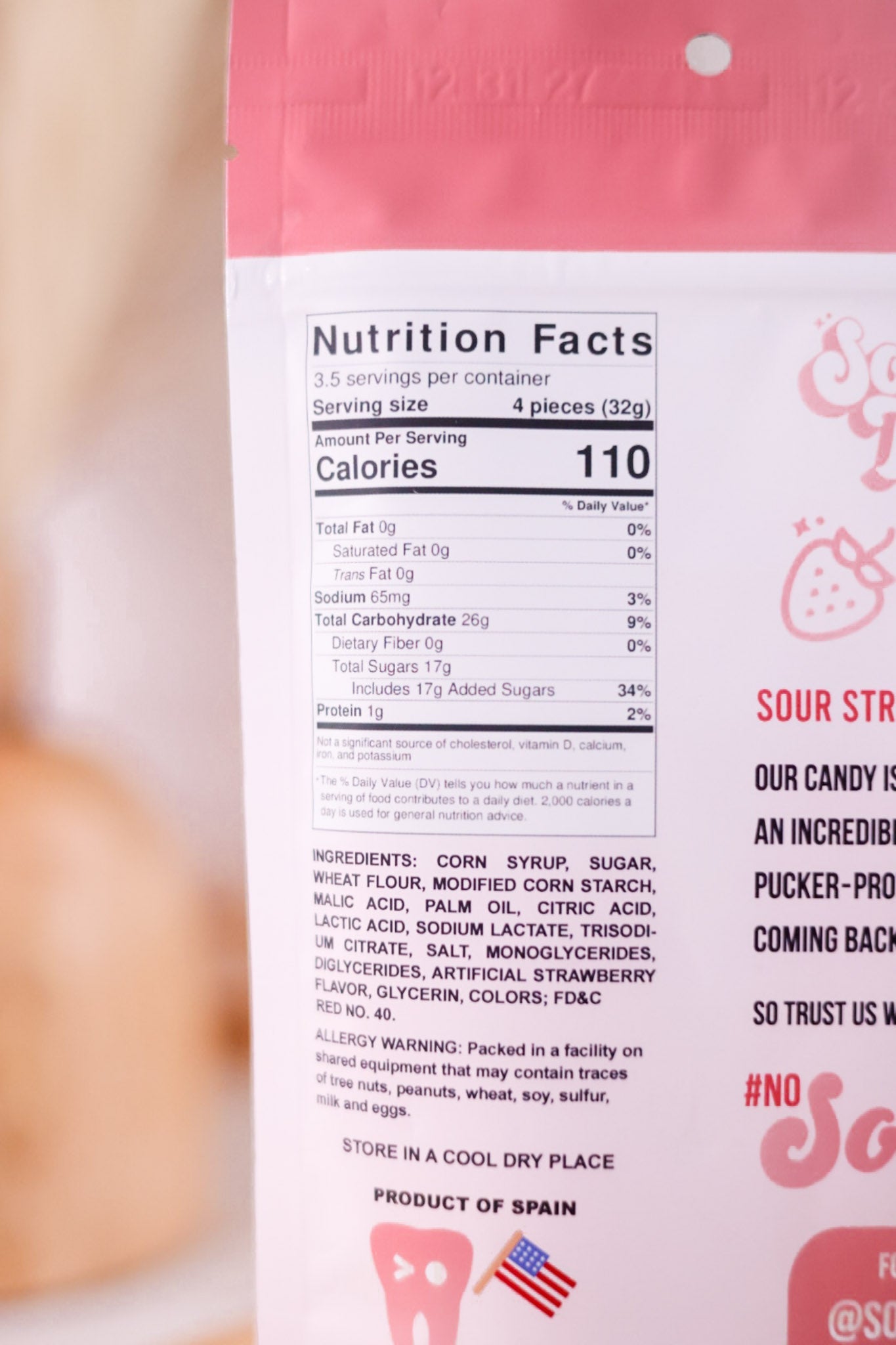 Sour Tooth Strawberry Belts - Whiskey Skies - SOUR TOOTH