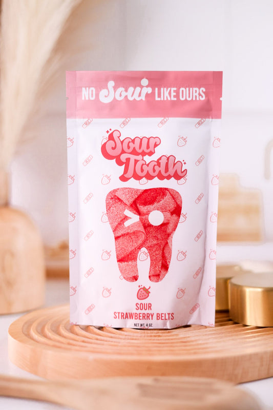 Sour Tooth Strawberry Belts - Whiskey Skies - SOUR TOOTH