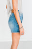 Southern Grace Mid Wash Denim Skort W/ Front Buttons - Whiskey Skies - SOUTHERN GRACE