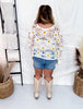 Southern Grace Mid Wash Denim Skort W/ Front Buttons - Whiskey Skies - SOUTHERN GRACE