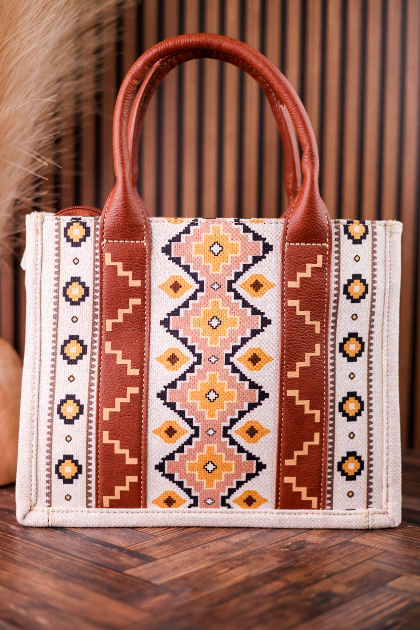 Southwest Patterned Wrangler Concealed Carry Tote - Whiskey Skies - MONTANA WEST