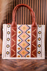Southwest Patterned Wrangler Concealed Carry Tote - Whiskey Skies - MONTANA WEST