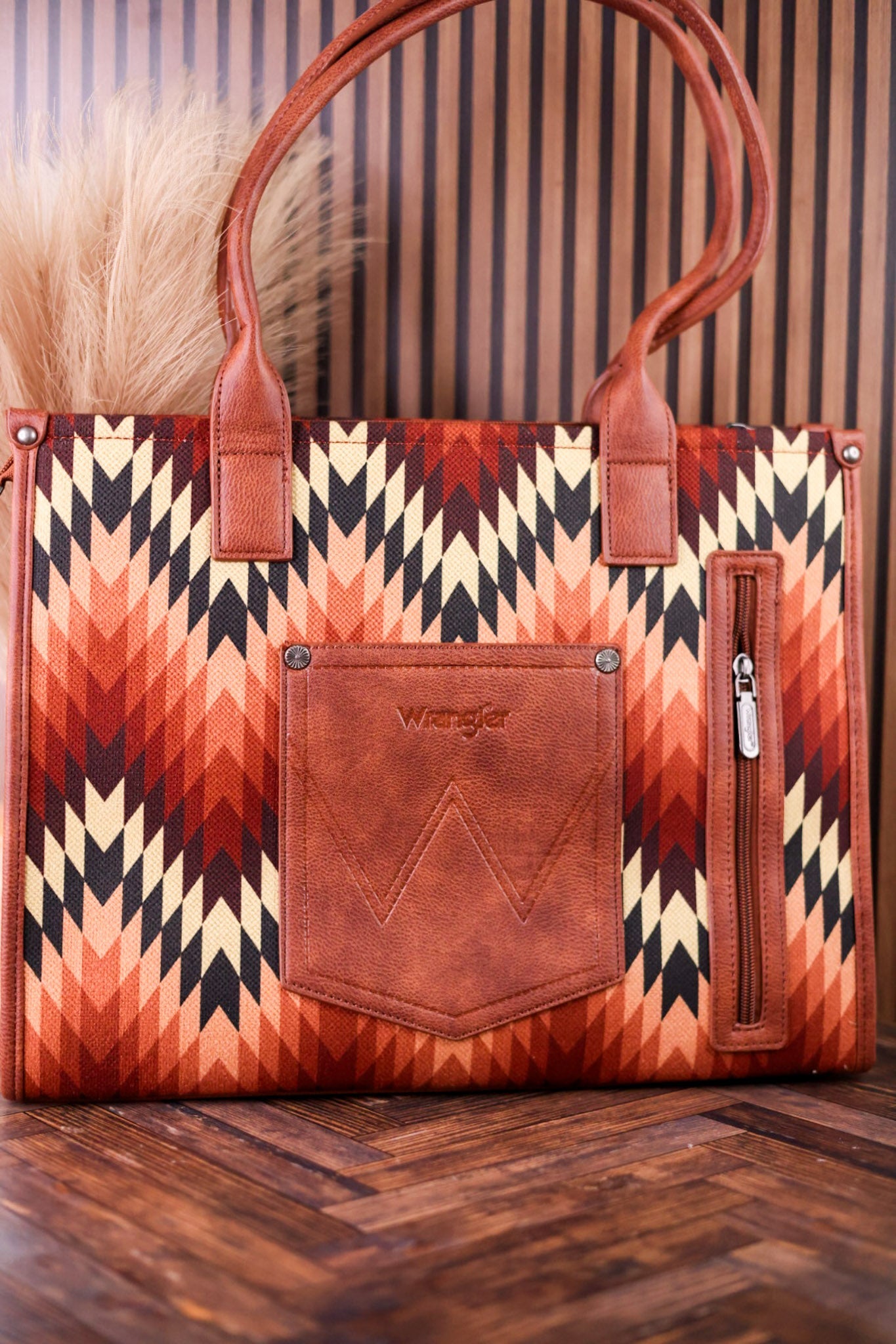 Southwestern Patterned Wrangler Concealed Carry Tote Bag - Whiskey Skies - MONTANA WEST