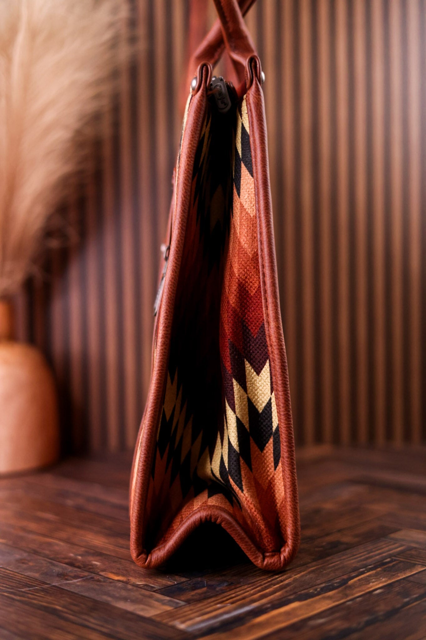 Southwestern Patterned Wrangler Concealed Carry Tote Bag - Whiskey Skies - MONTANA WEST