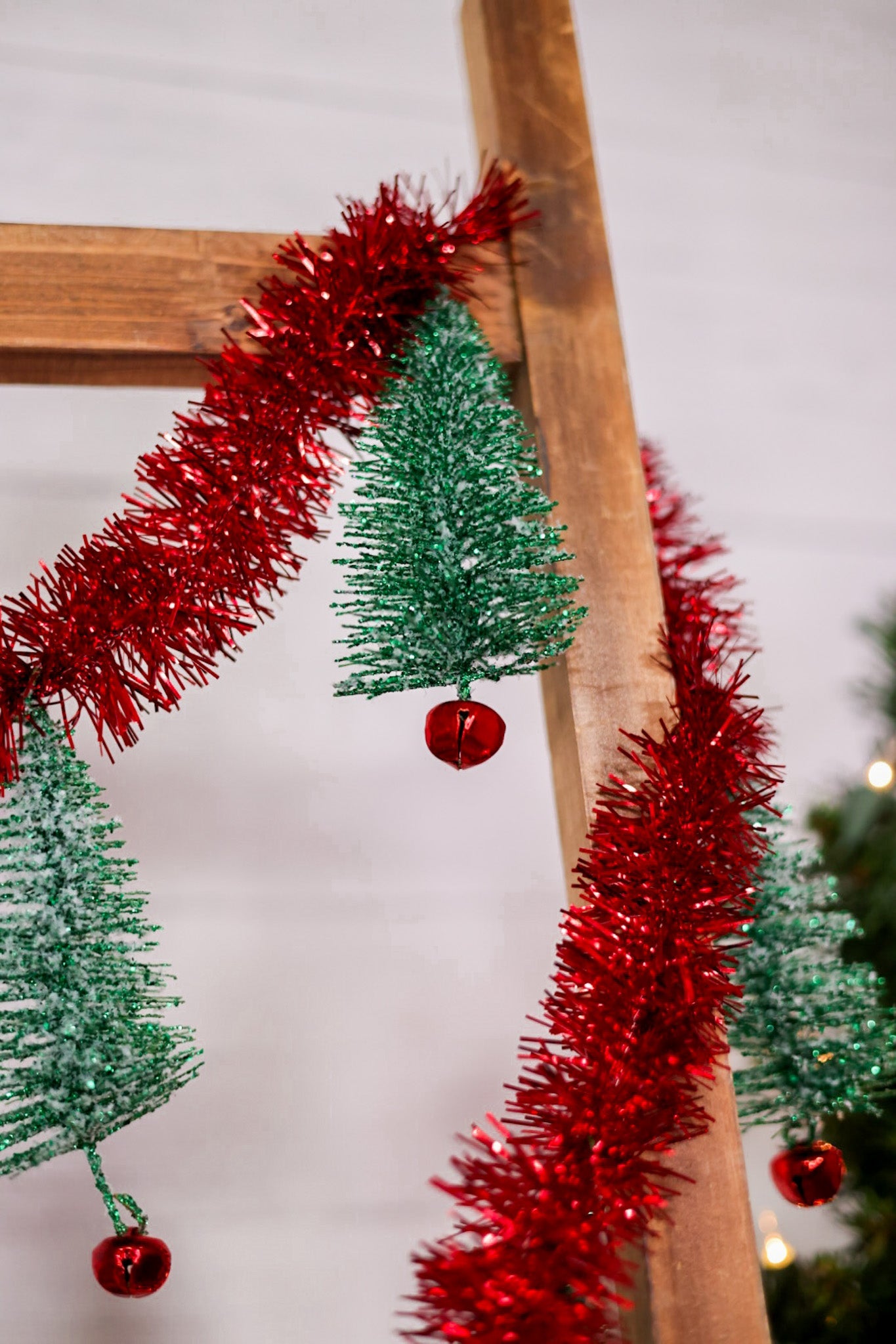 Sparkling Bottlebrush Tree Garland - Whiskey Skies - SULLIVANS