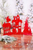 Sparkling Metal Holiday Scene Stands (3 Colors) - Whiskey Skies - SPECIAL T IMPORTS INC