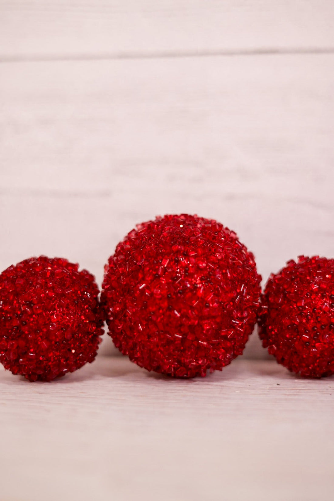 Sparkling Red Ball Garland - Whiskey Skies - SULLIVANS