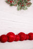 Sparkling Red Ball Garland - Whiskey Skies - SULLIVANS