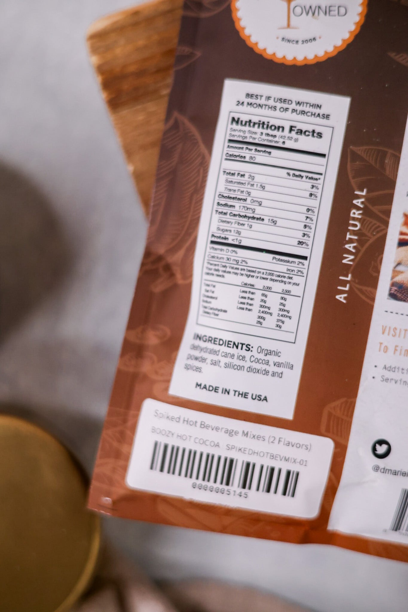 Spiked Hot Beverage Mixes (2 Flavors) - Whiskey Skies - D'MARIE, INC