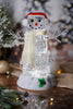 Spinning Light Up Snowman with Glitter - Whiskey Skies - GERSON COMPANIES